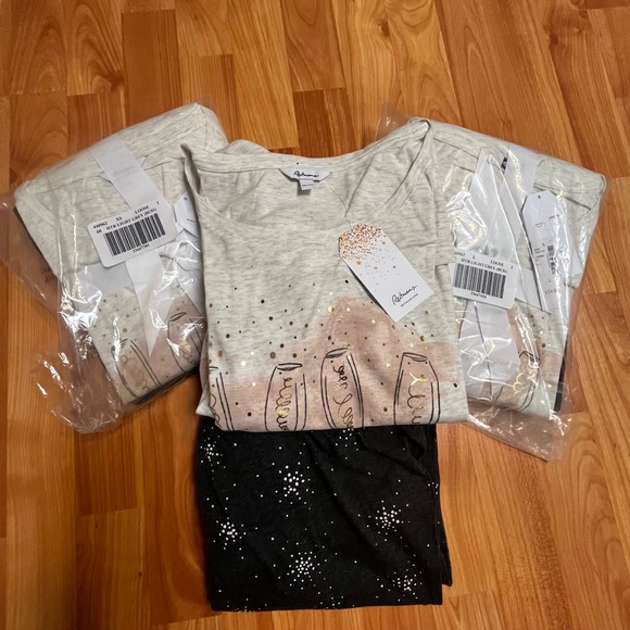 NWT Reitman’s PJ Set. “Champagne for Breakfast” - Picture 8 of 11